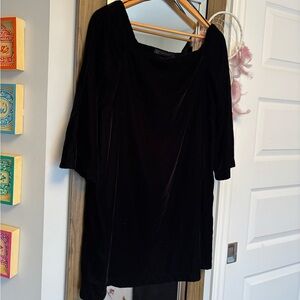 Zara Black Long Sleeve Dress